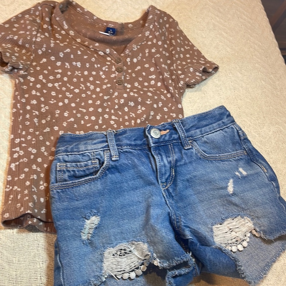 this is a shirt and T-shirt duo.Both of them are from Old Navy.
